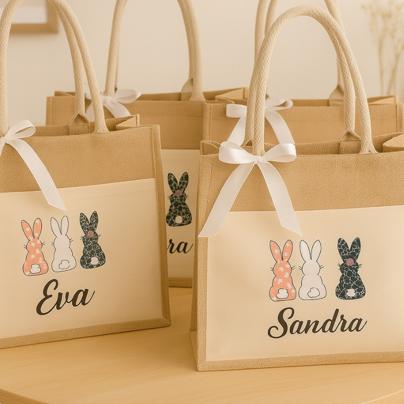 Bolsa de Yute y algodón Personalizada , Eco & Original