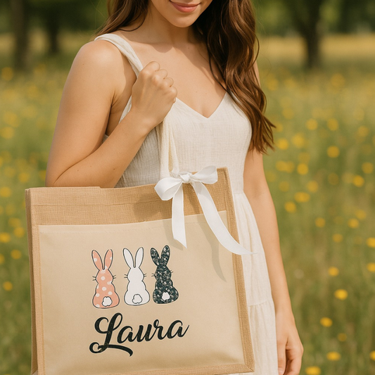 Bolsa de Yute y algodón Personalizada , Eco & Original