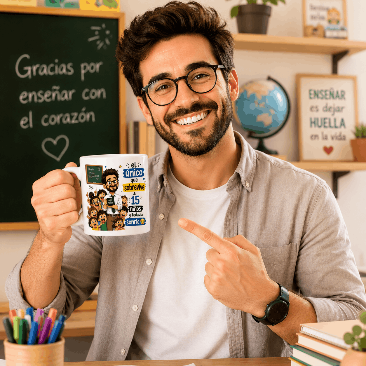 Taza Personalizada para Profesor | Regalo Original para Maestros y Fin de Curso