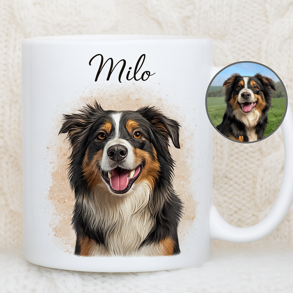 🐶💖 Taza Personalizada con la Foto de Tu Mascota – El Regalo Más Tierno y Personal