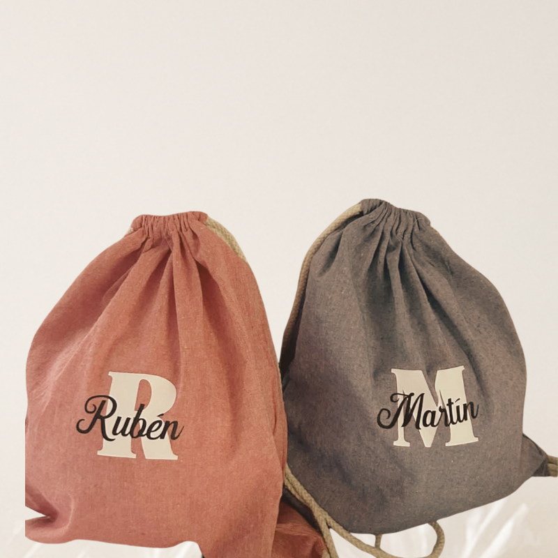 Set Botella + Mochila Personalizada con Nombre