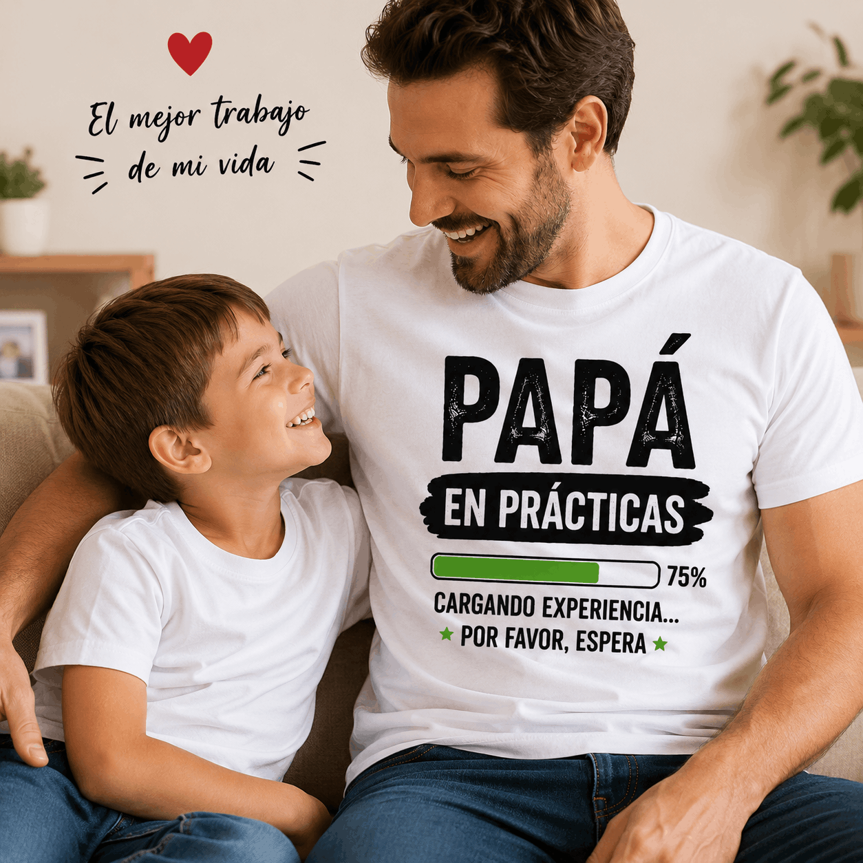 Camiseta Papá en Prácticas | Regalo Original para Padres
