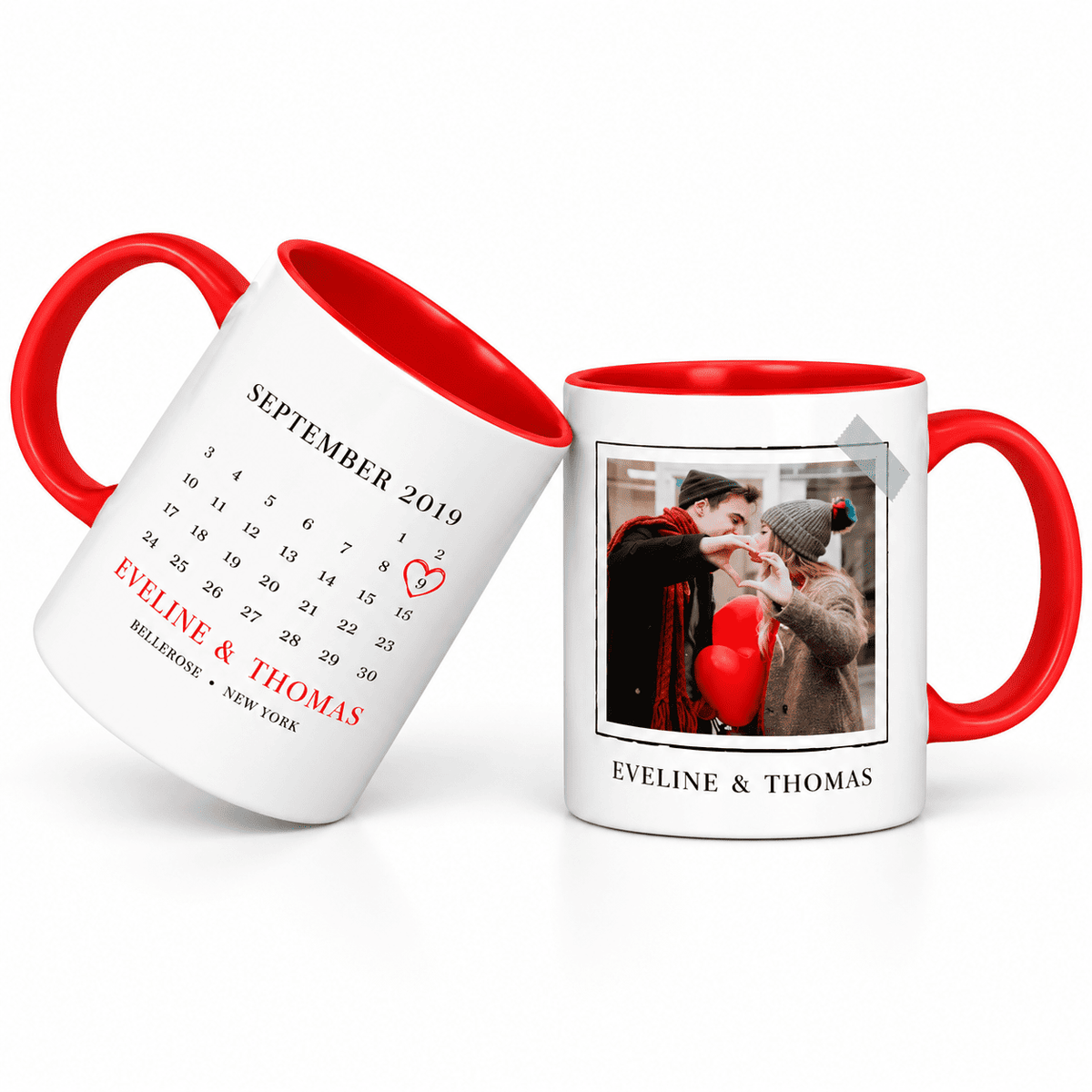 Taza Personalizada con Foto y Calendario