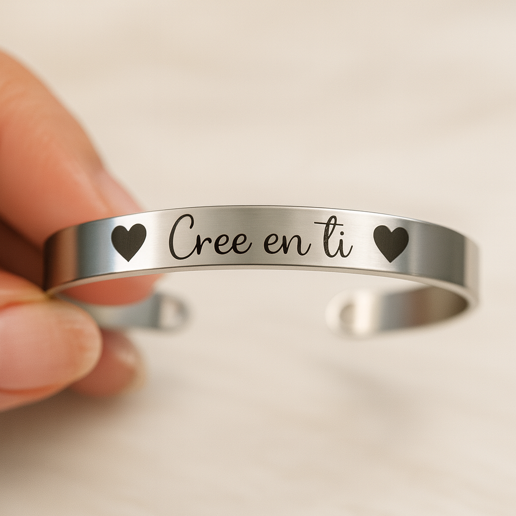 ✨ Pulsera Personalizada Grabada a Láser – Regalo con Significado y Estilo
