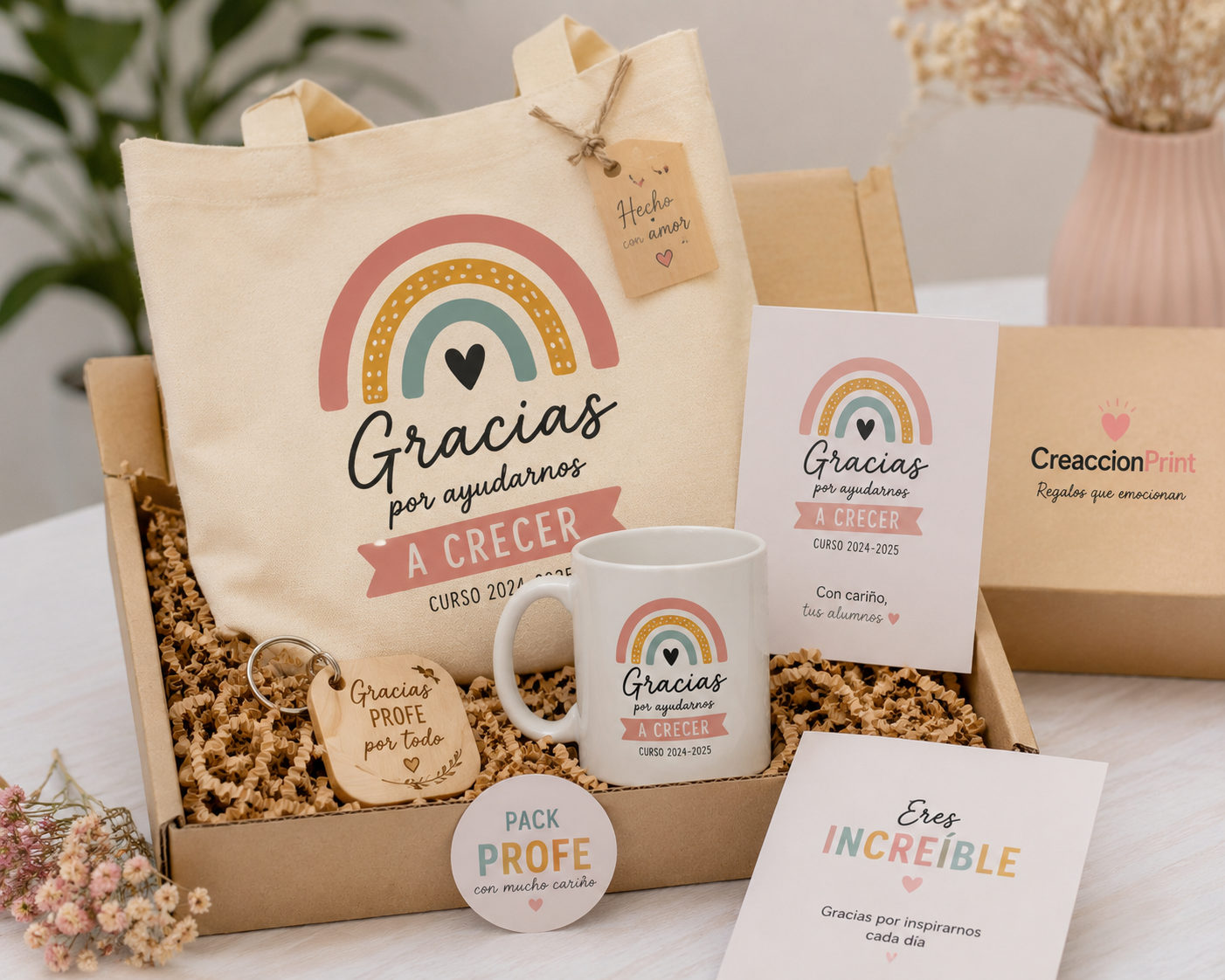 Pack Regalo Profe – “Gracias por ayudarnos a crecer”