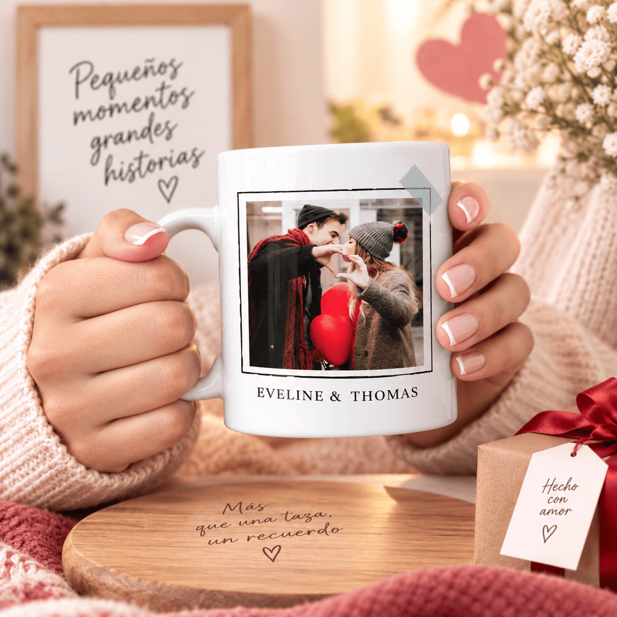 Taza Personalizada con Foto y Calendario